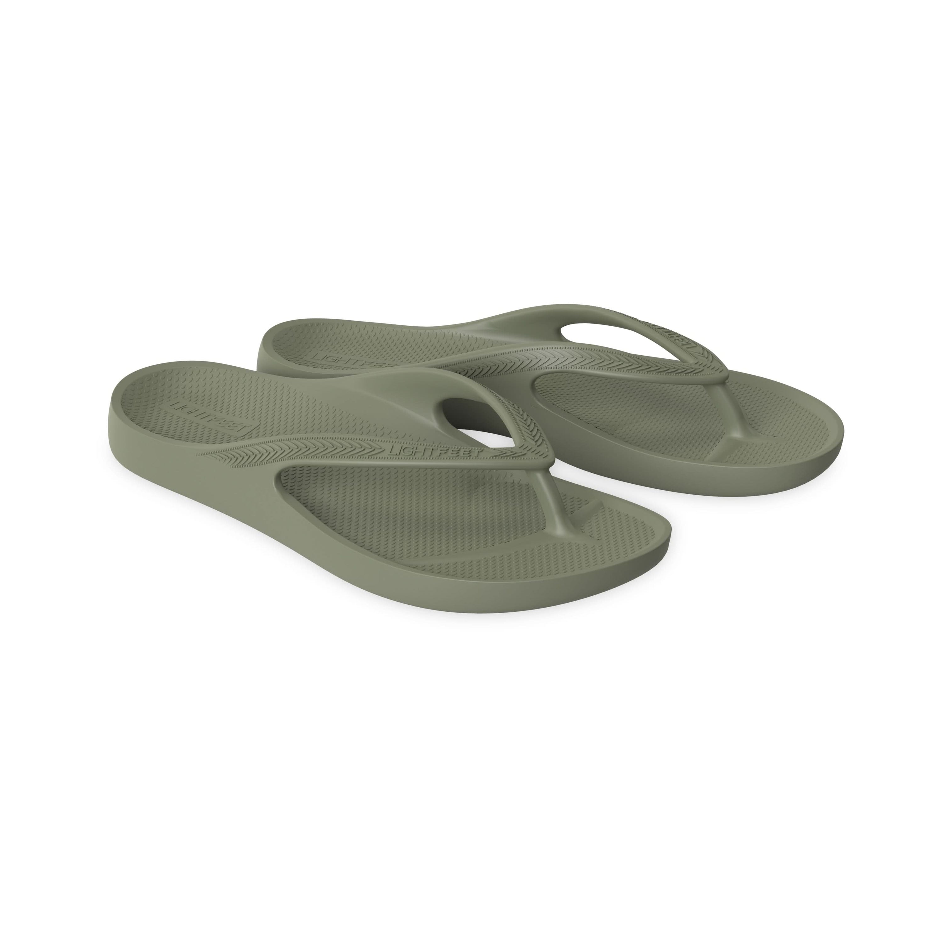 Kids - Khaki - Lightfeet Arch Support Thongs