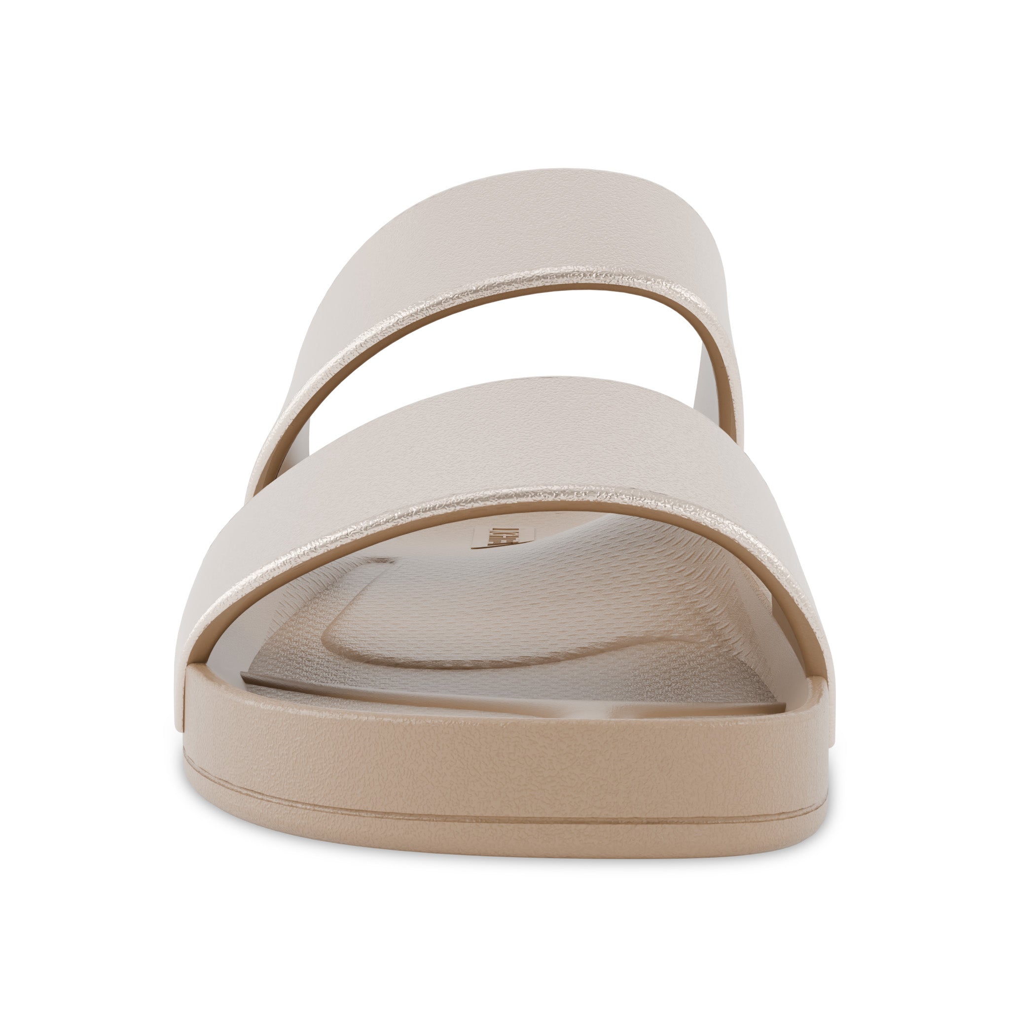 Latte Shimmer - Double Strap Slides