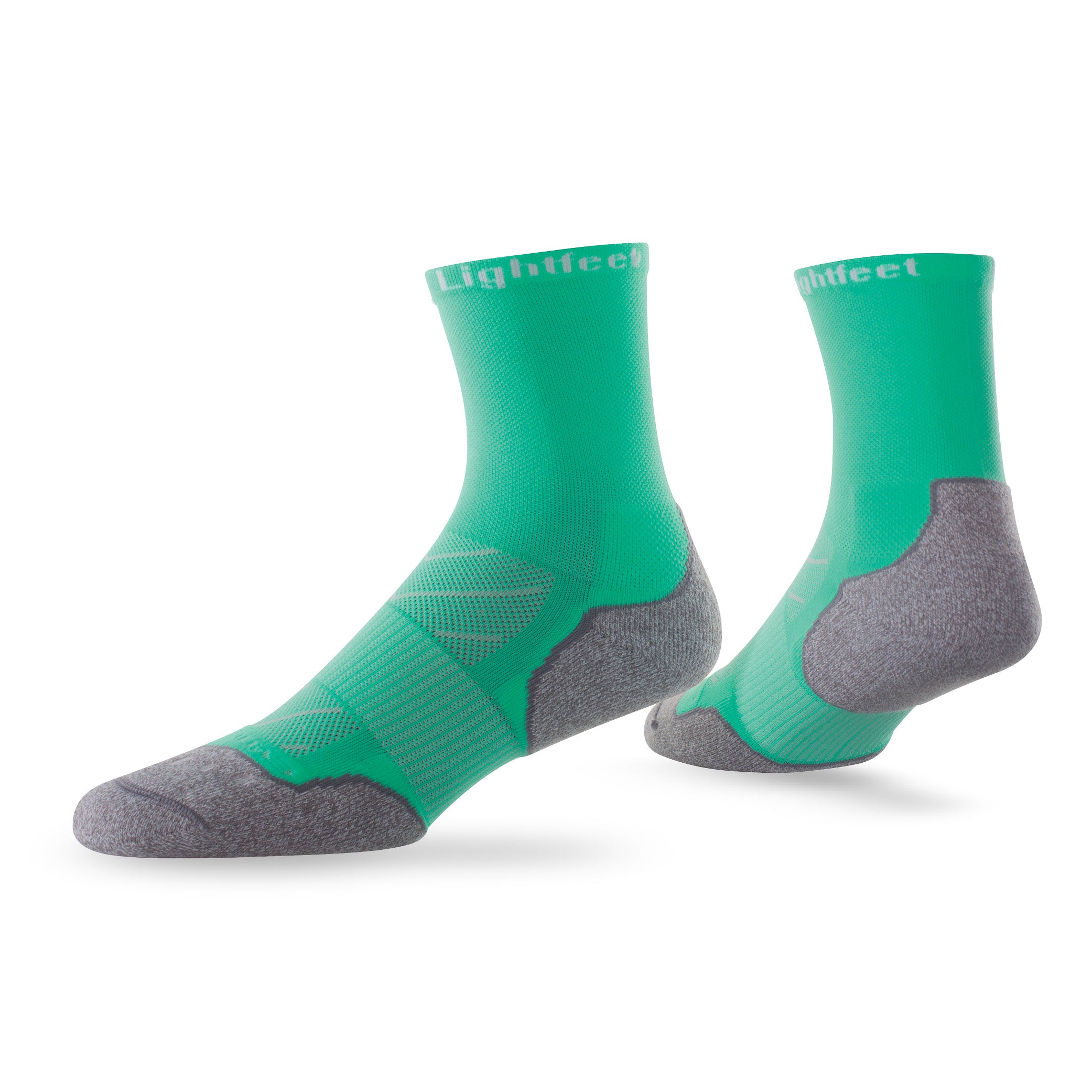 Pair of Lightfeet Evolution Mint Half Crew Socks