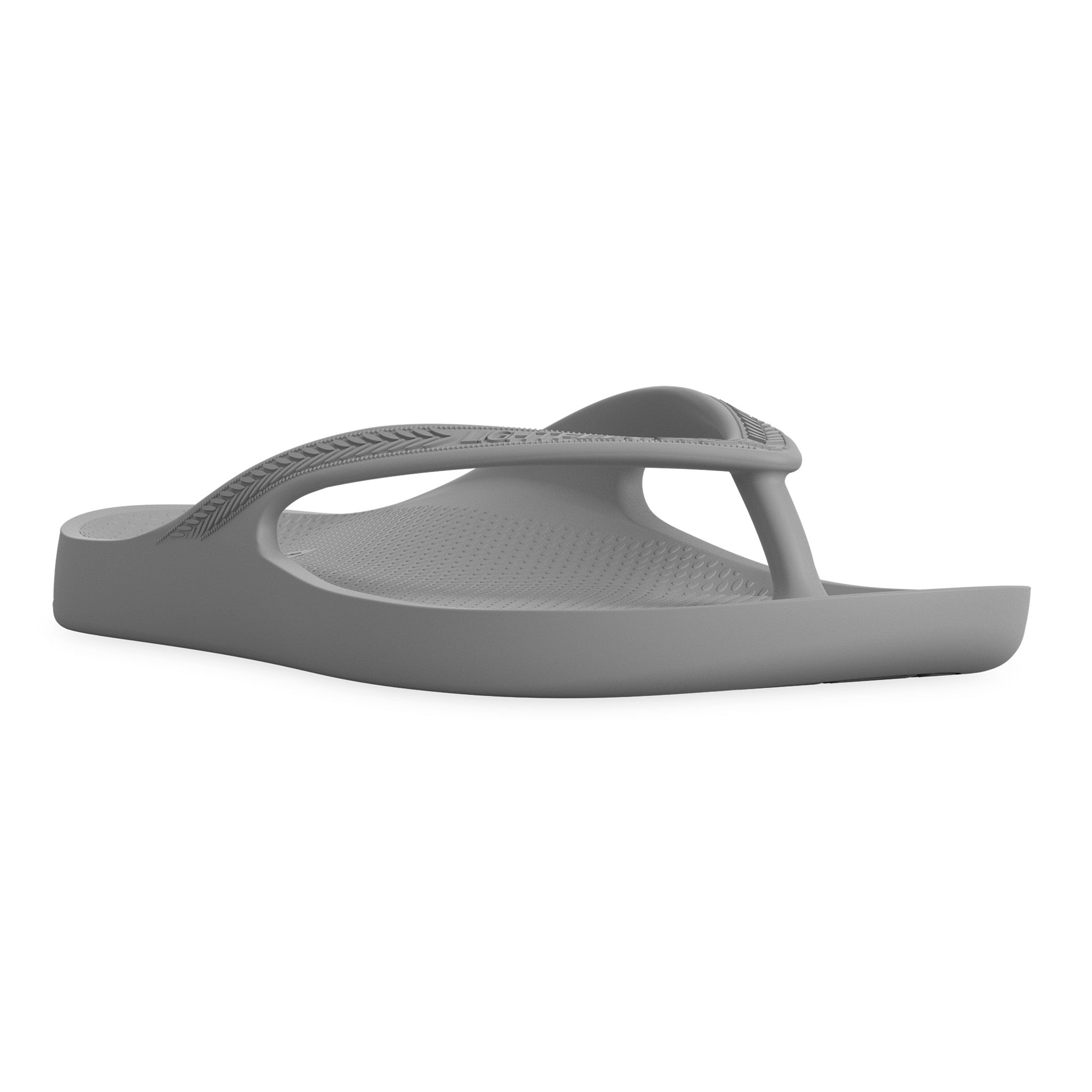 Grey - Lightfeet Arch Support Thongs