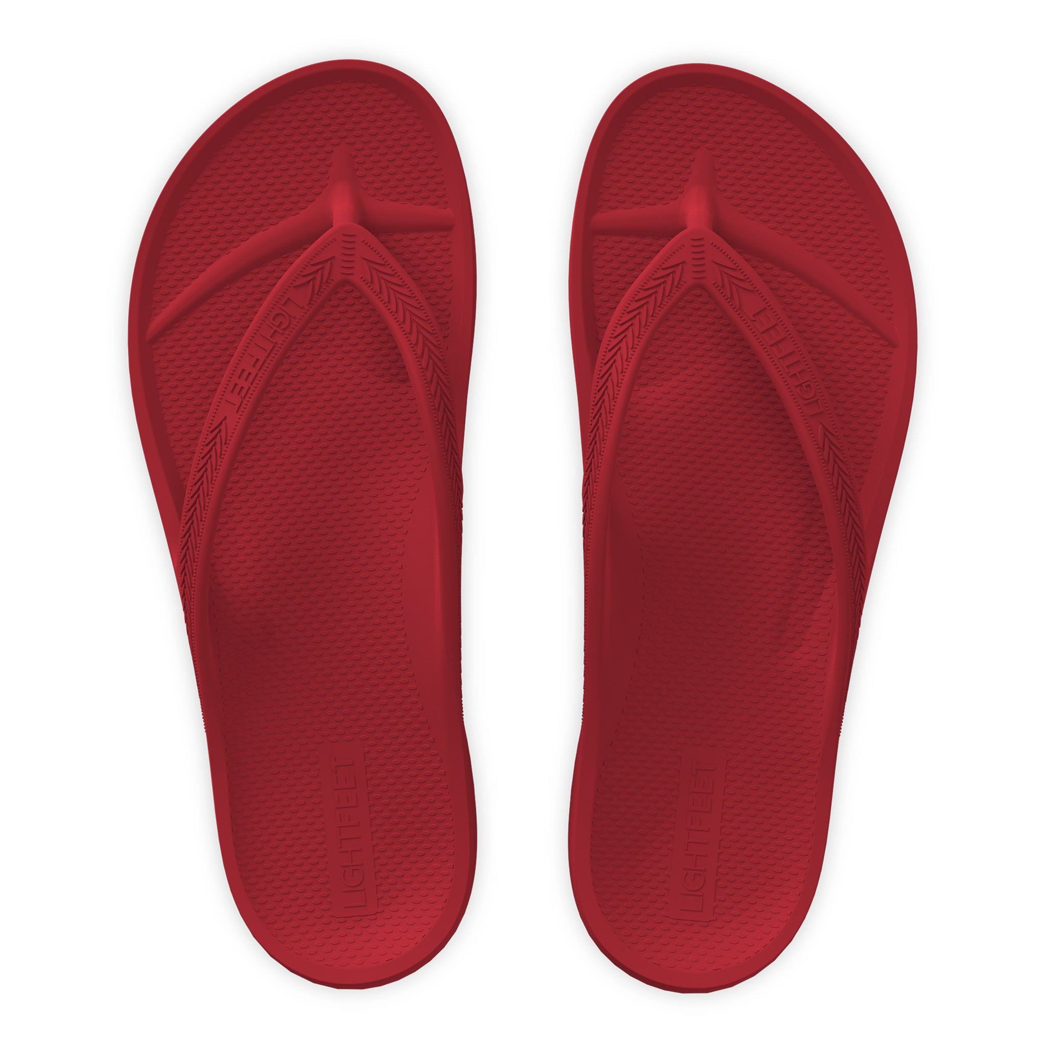 Red - Lightfeet Arch Support Thongs