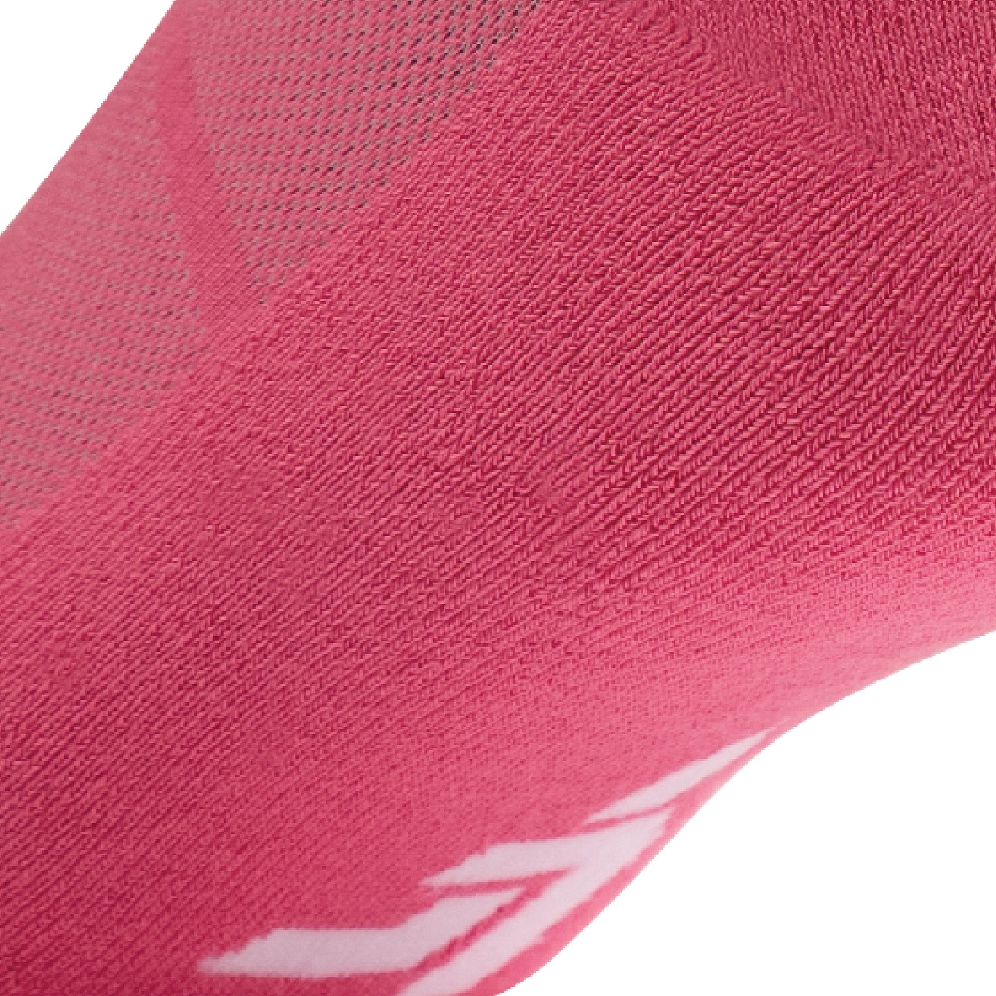 Close up view of cushion padding of Lightfeet Comfort Pink Crew Socks