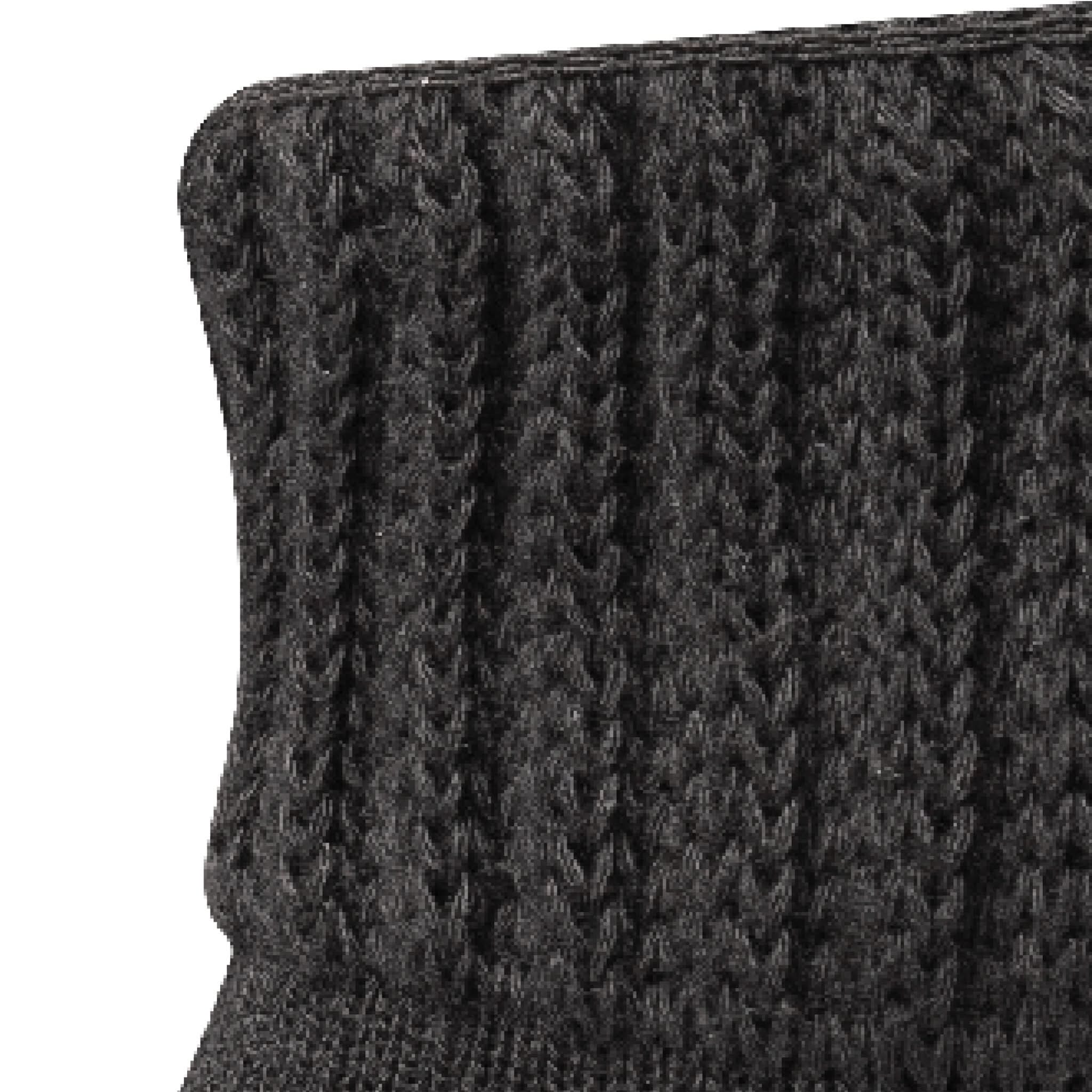 Close up view of mesh on Lightfeet Diabetes Black Mini Crew Sock