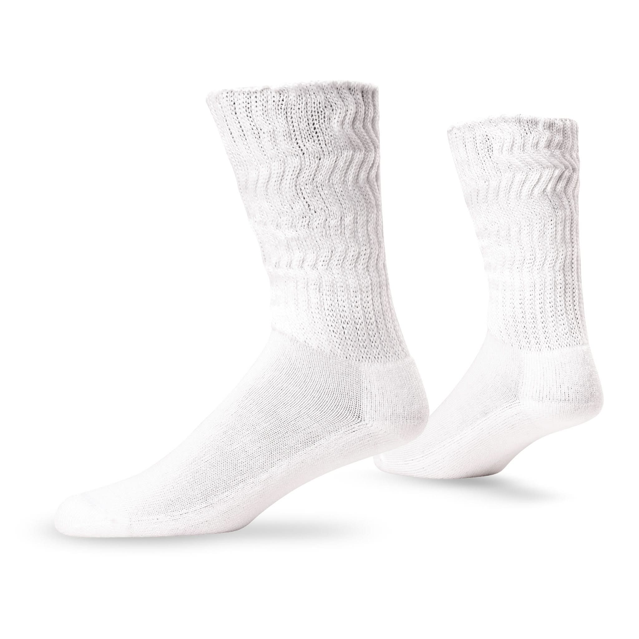 Pair of Lightfeet Diabetes White Crew Socks