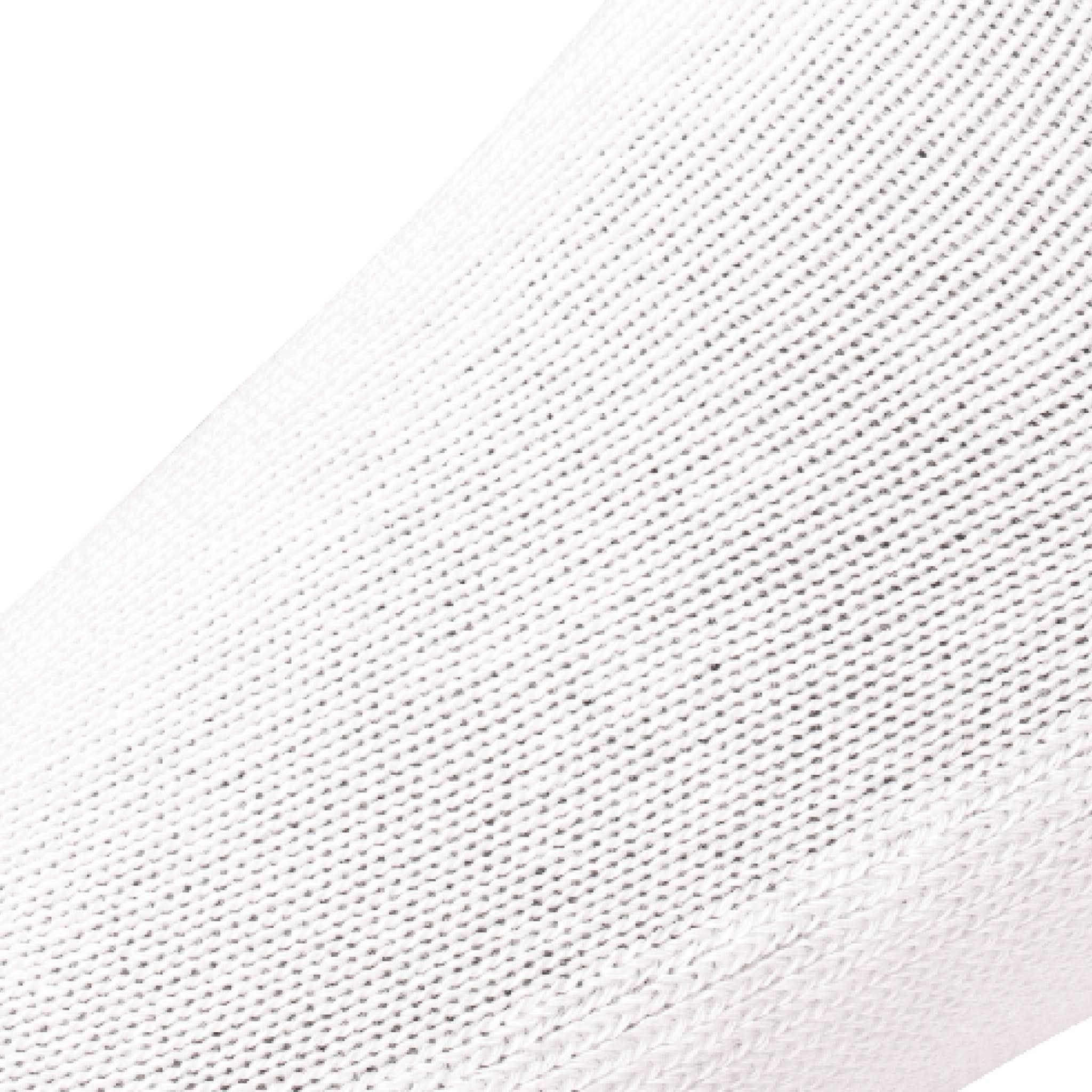 Close up view of mesh on Lightfeet Diabetes White Crew Sock