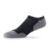 Side view of Lightfeet Evolution Black Mini Performance Running Sock