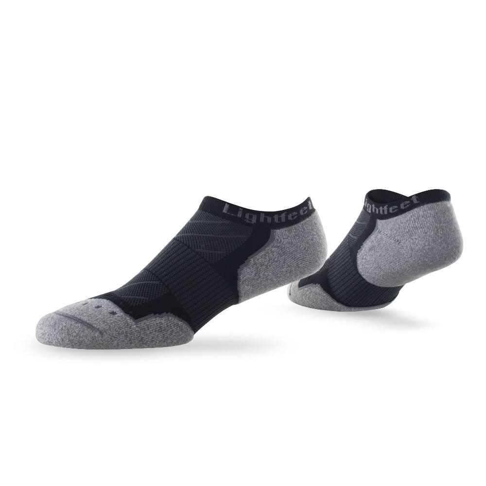 Pair of Lightfeet Evolution Black Mini Performance Running Socks