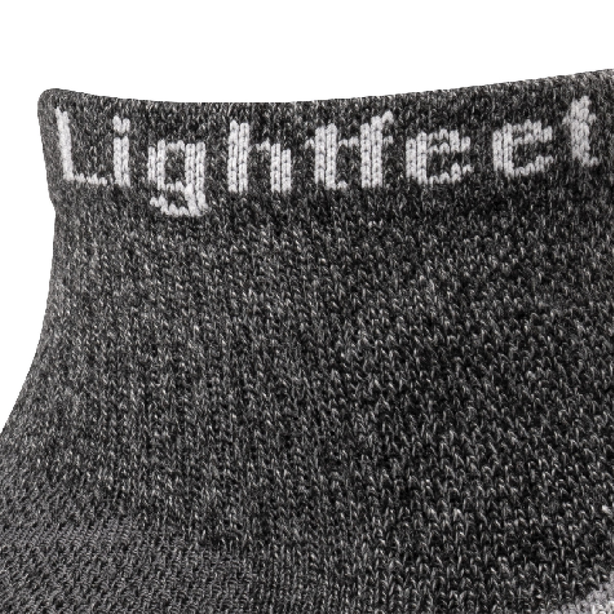 Lightfeet Trail Dark Grey Mini Crew Performance Running Sock
