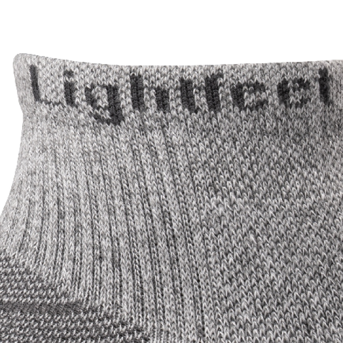 Lightfeet Evolution Trail Light Grey Mini Crew Performance Running Sock