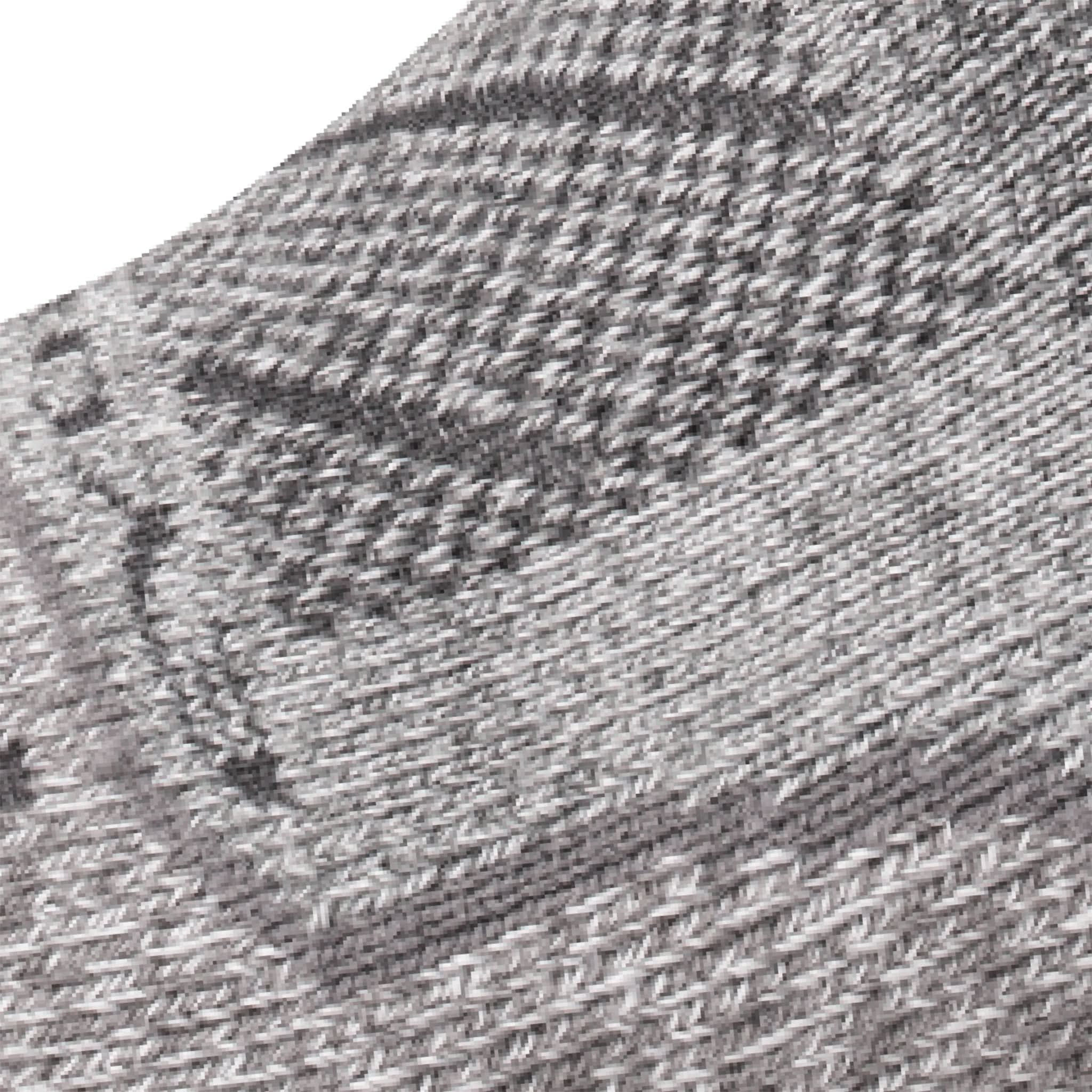 Close up view of mesh on Lightfeet Trail Light Grey Mini Crew Performance Running Sock