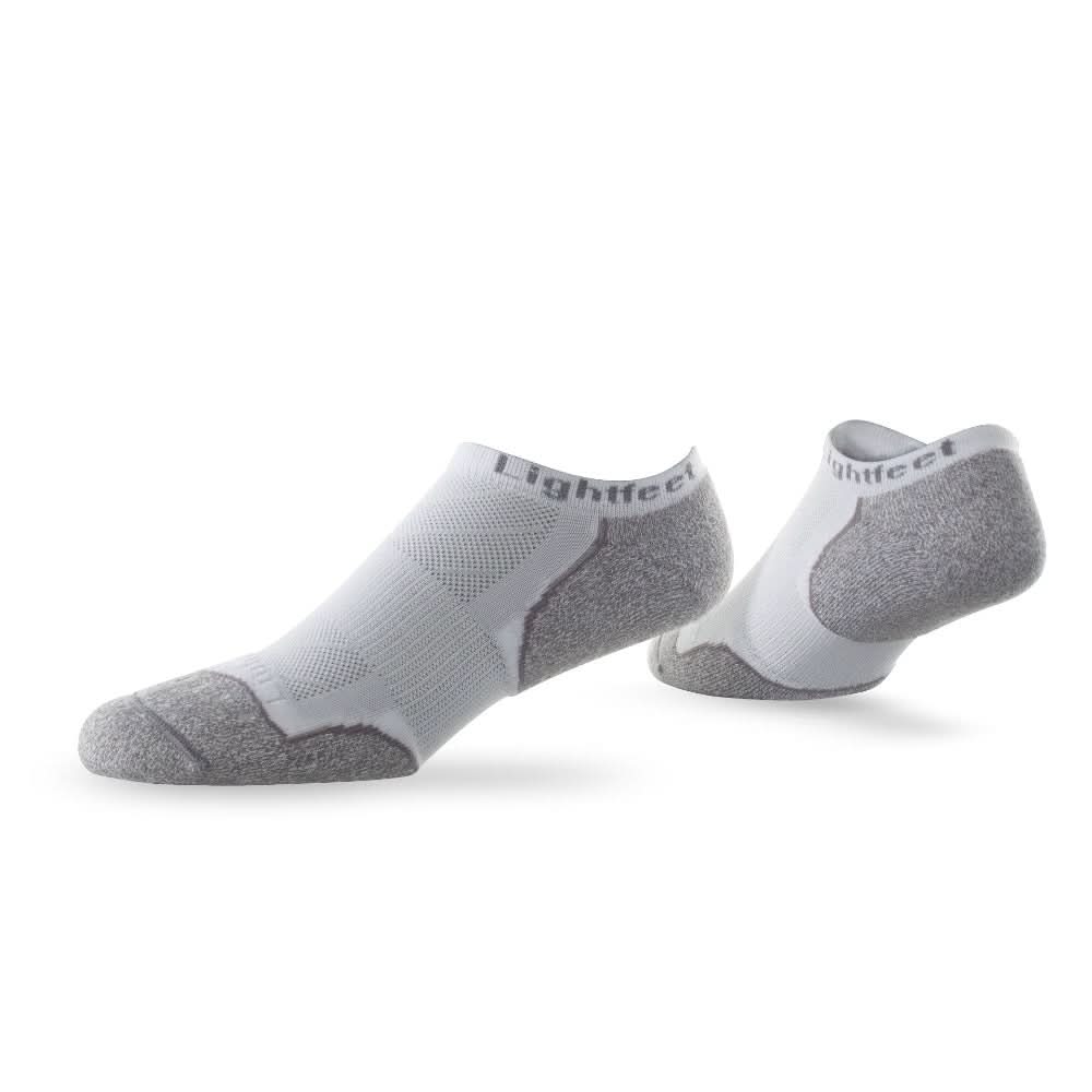 Pair of Lightfeet Evolution White Mini Performance Running Socks
