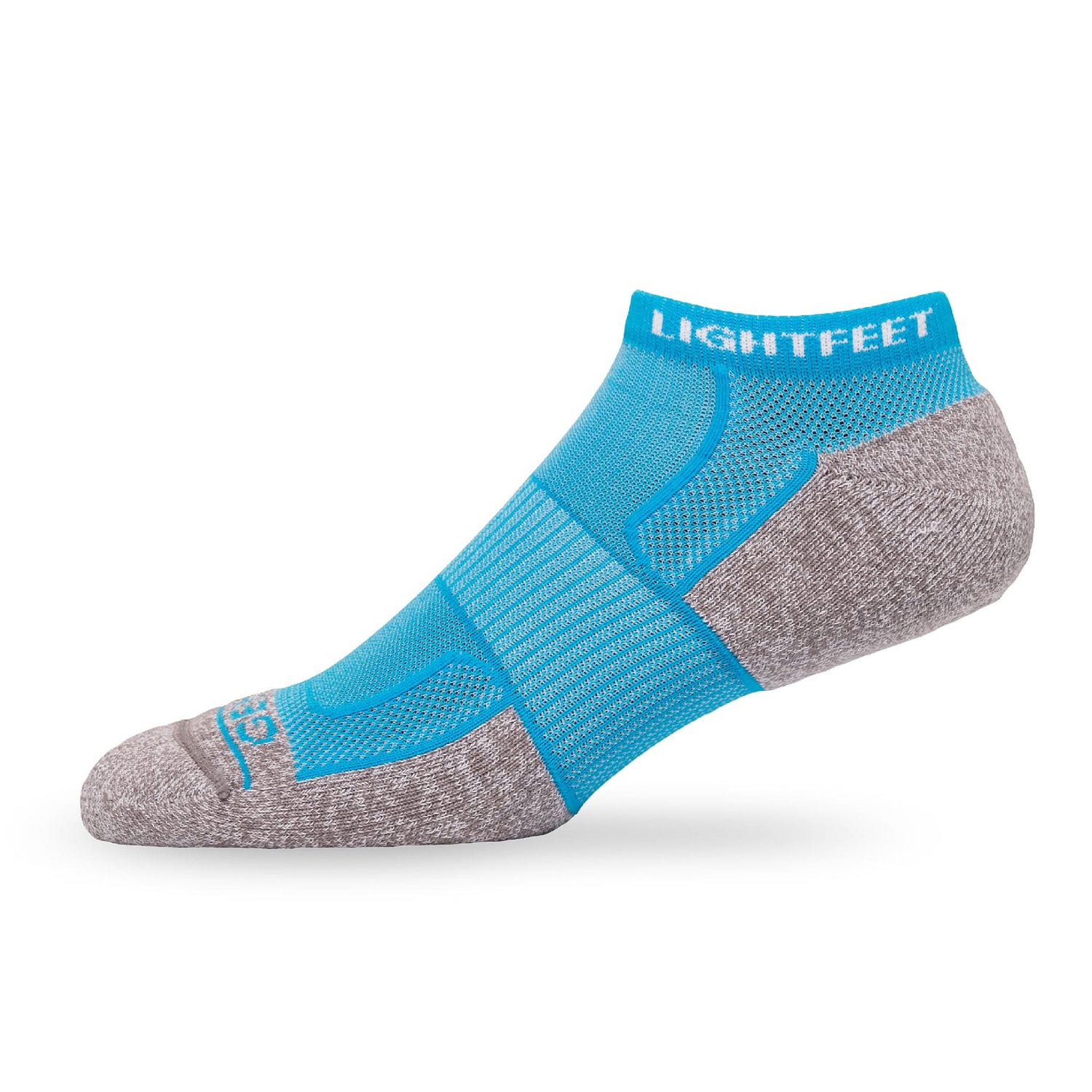 Side view of Lightfeet Genesis Kids Ankle Aqua Performance Sock