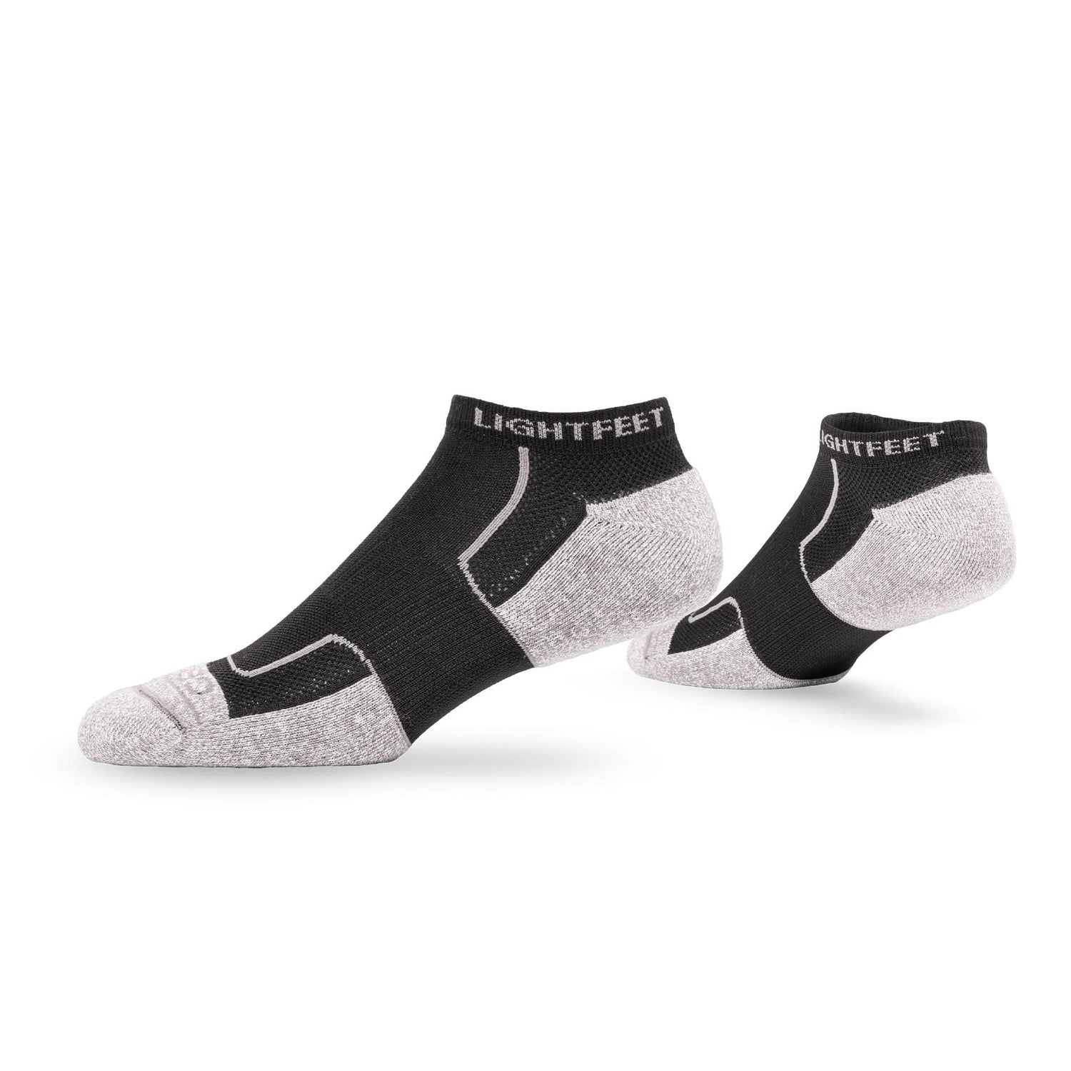 Pair of Lightfeet Genesis Kids Ankle Black Performance Sock