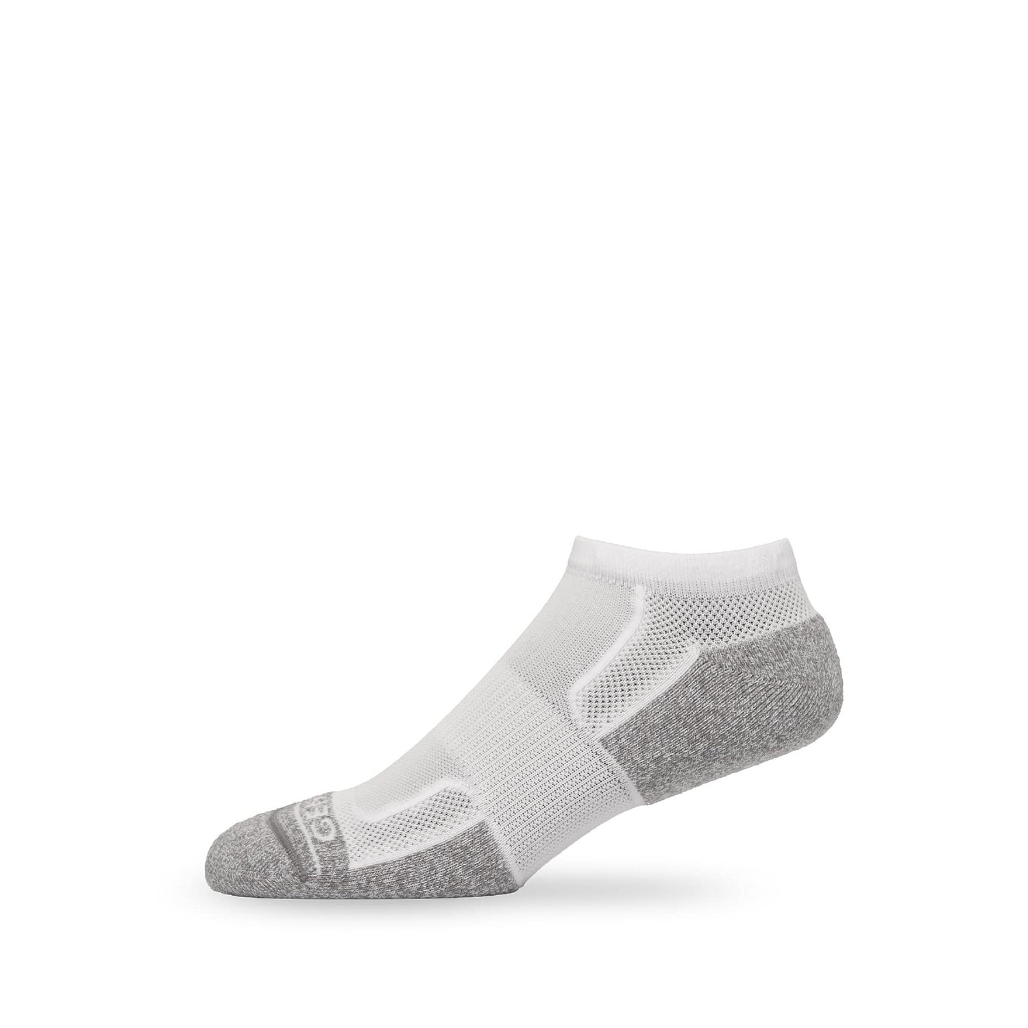 Side view of Lightfeet Genesis Kids Ankle White Performance Sock