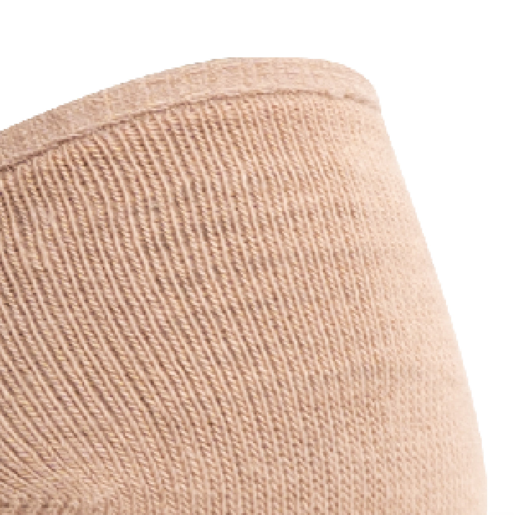 Close up view of elastic arch of Lightfeet Invisible Latte No Show Sock