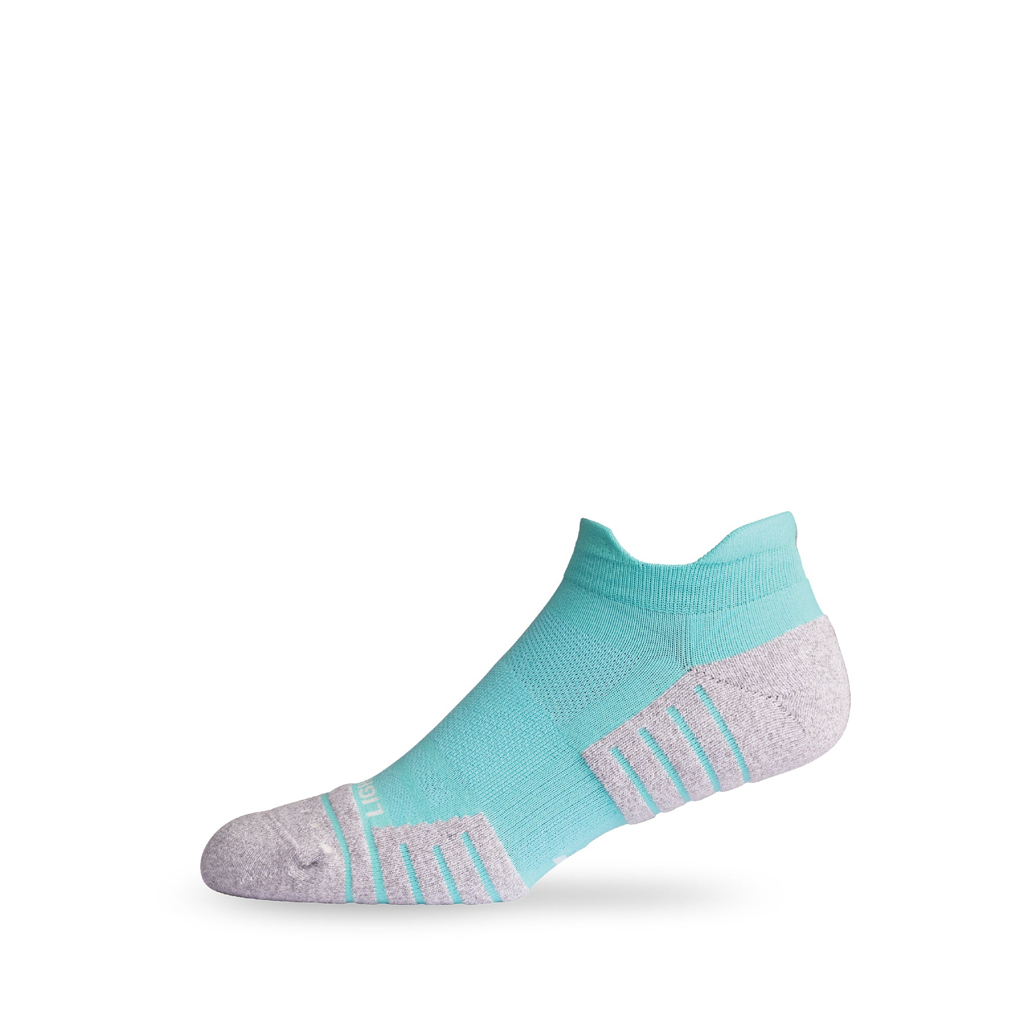 Side view of Lightfeet Performance Mint Ankle Sock