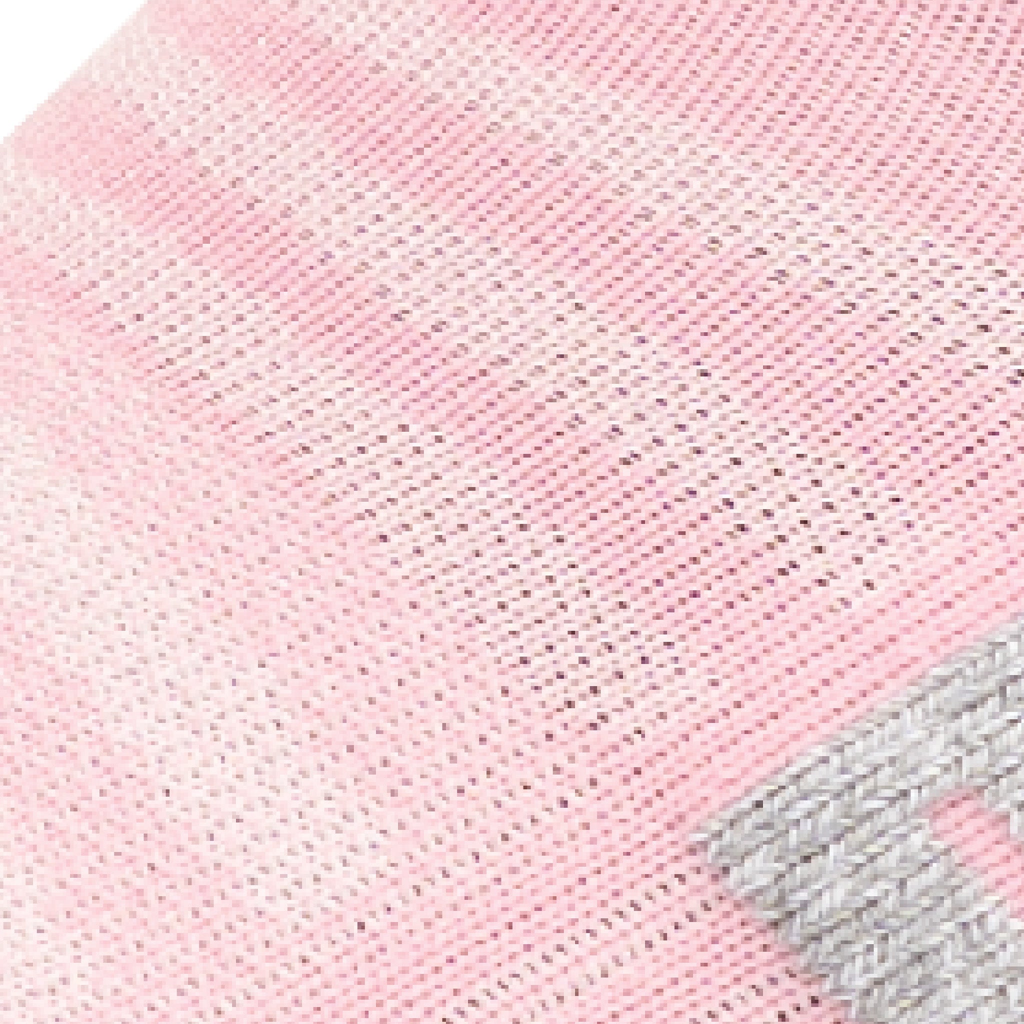Close up view of mesh on Lightfeet Performance Soft Pink Half Crew Sock