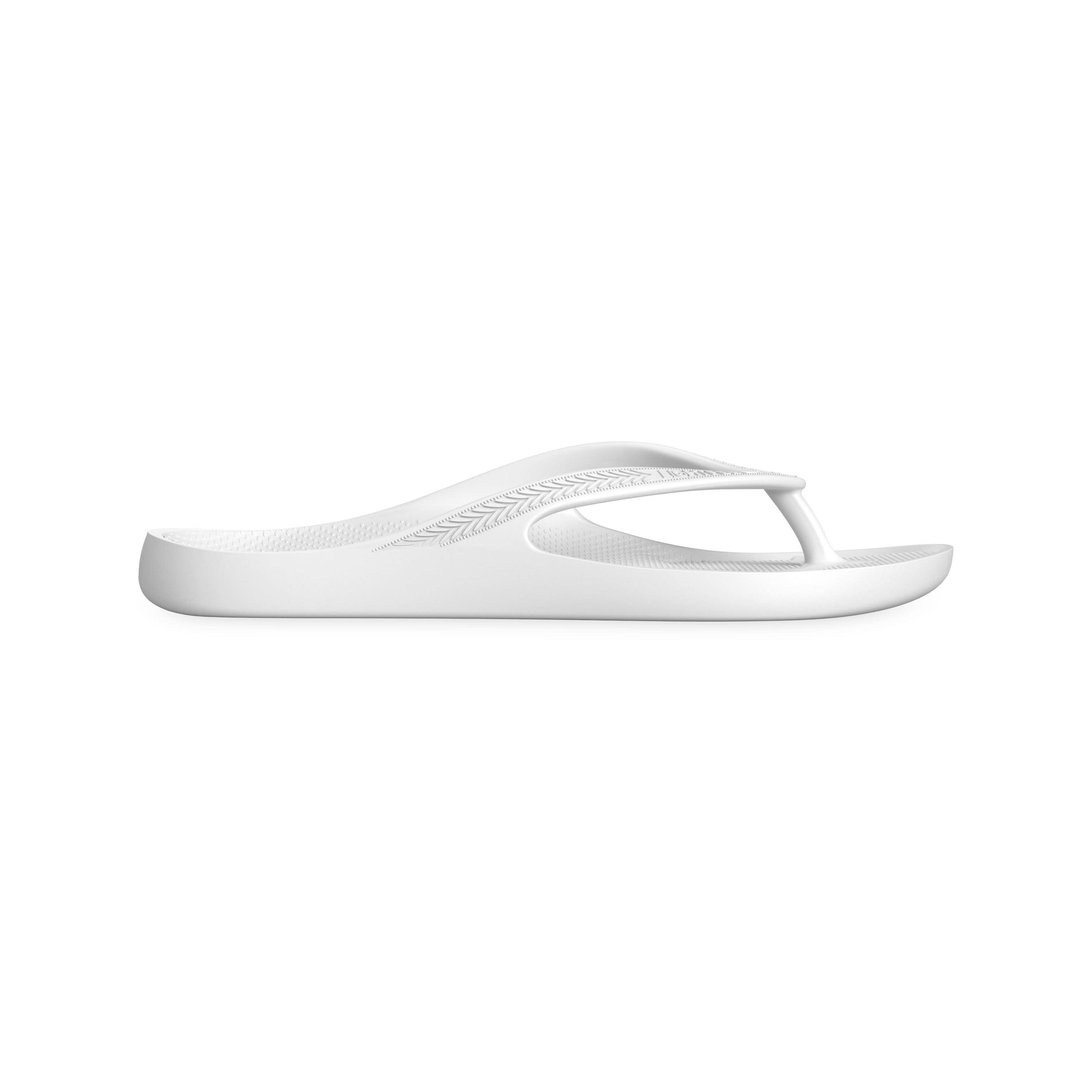 Kids - White - Lightfeet Arch Support Thongs
