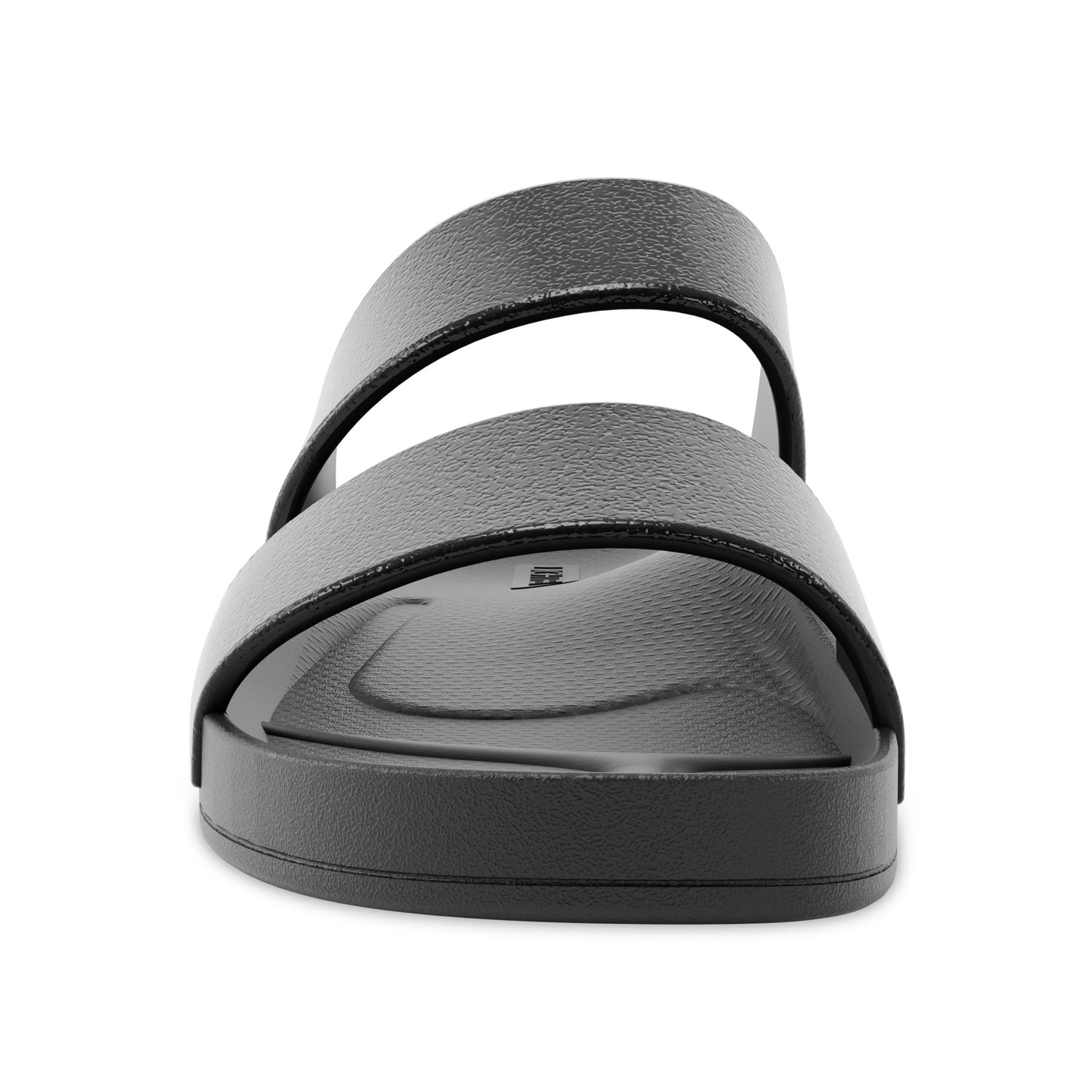 Black Shimmer - Double Strap Slides