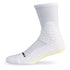 Side view of Lightfeet Netball White Half Crew Sock 