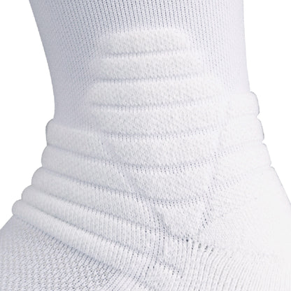 Close up view of padding on Lightfeet Netball White Half Crew Sock 