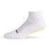 Side view of Lightfeet Netball White Mini Crew Sock 