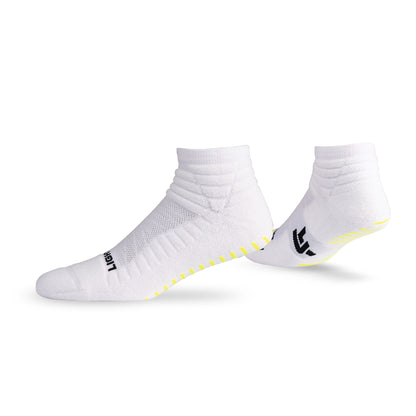 Pair of Lightfeet Netball White Mini Crew Socks 