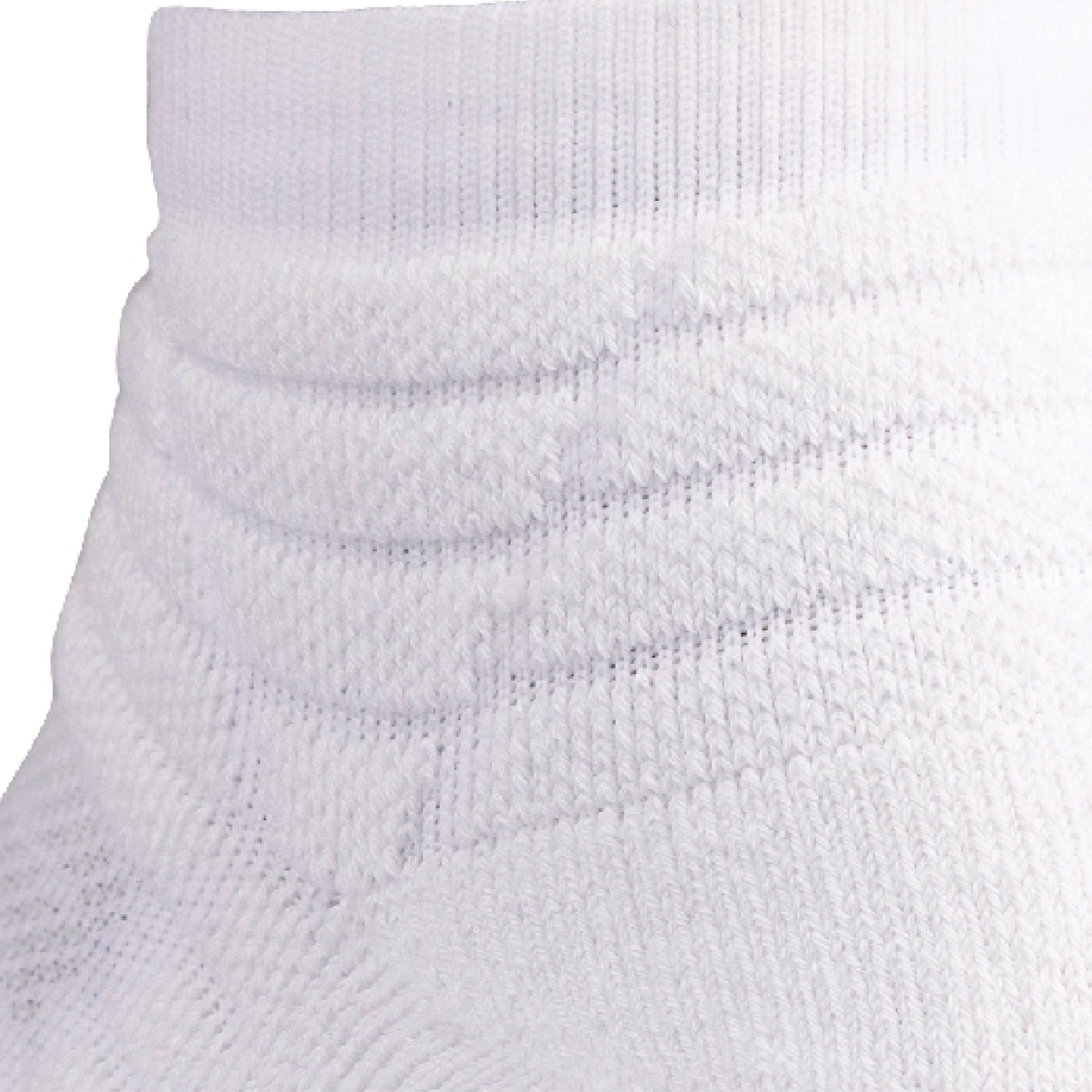 Close up view of padding on Lightfeet Netball White Mini Crew Sock 