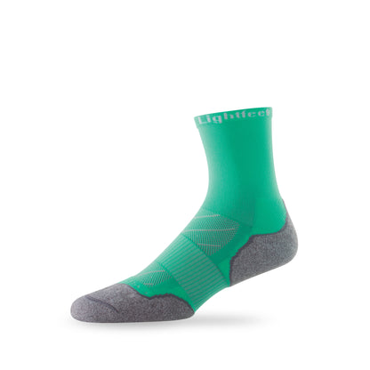 Side view of Lightfeet Evolution Mint Half Crew Sock 