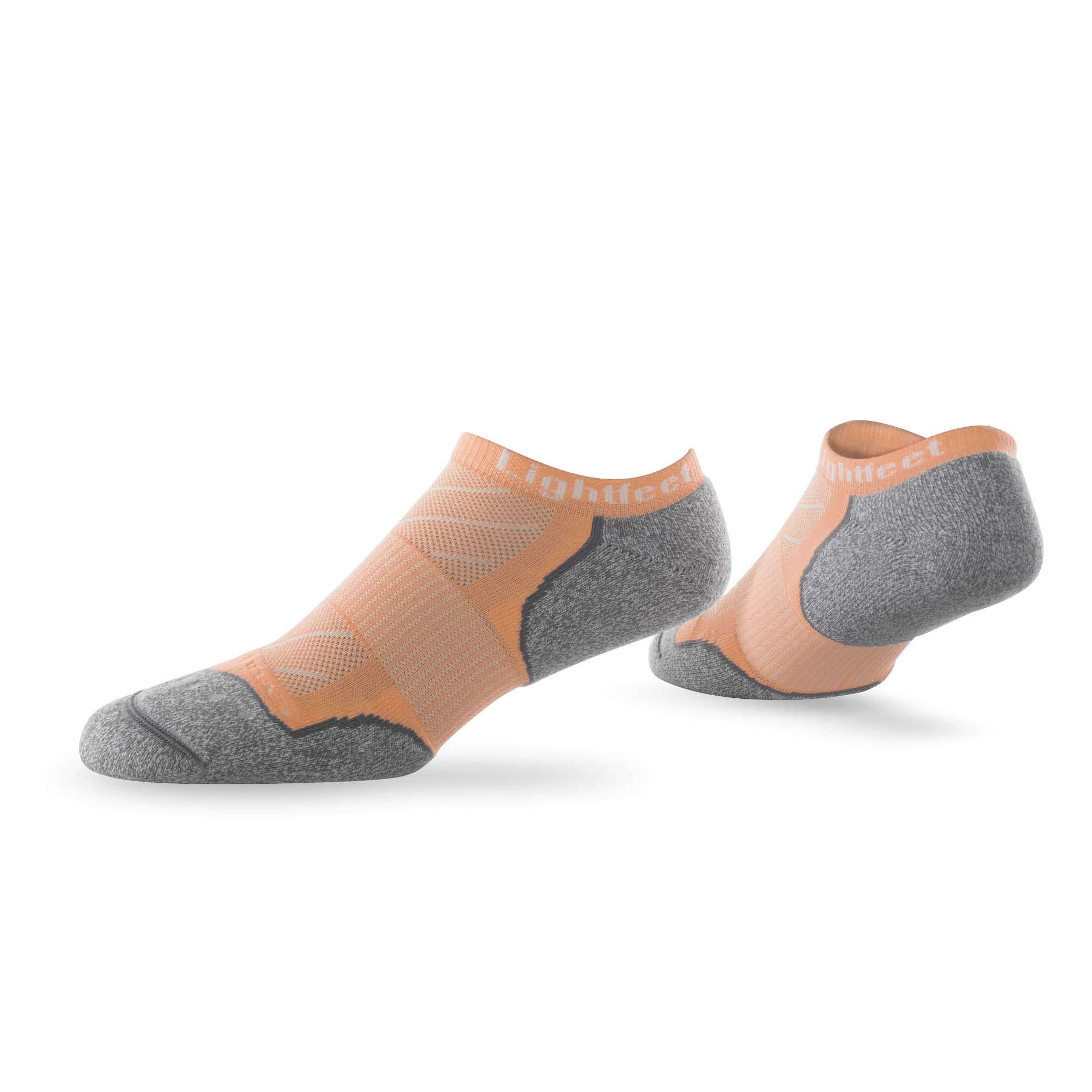 Pair of Lightfeet Evolution Peach Mini Performance Running Socks 