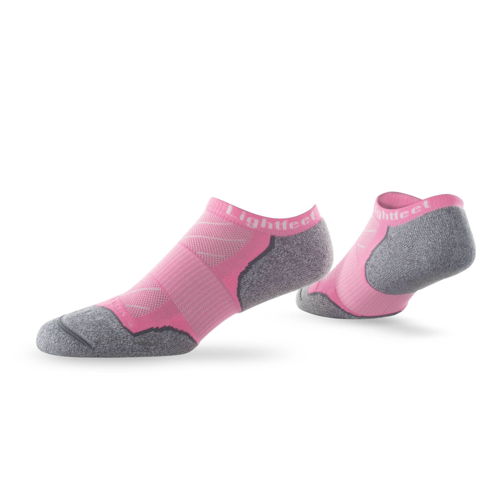 Pair of Lightfeet Evolution Soft Pink Mini Performance Running Socks 