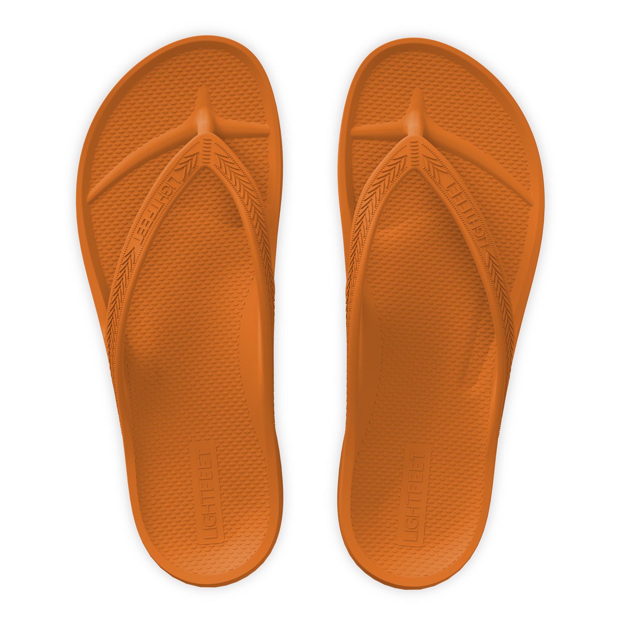 Orange - Lightfeet Arch Support Thongs