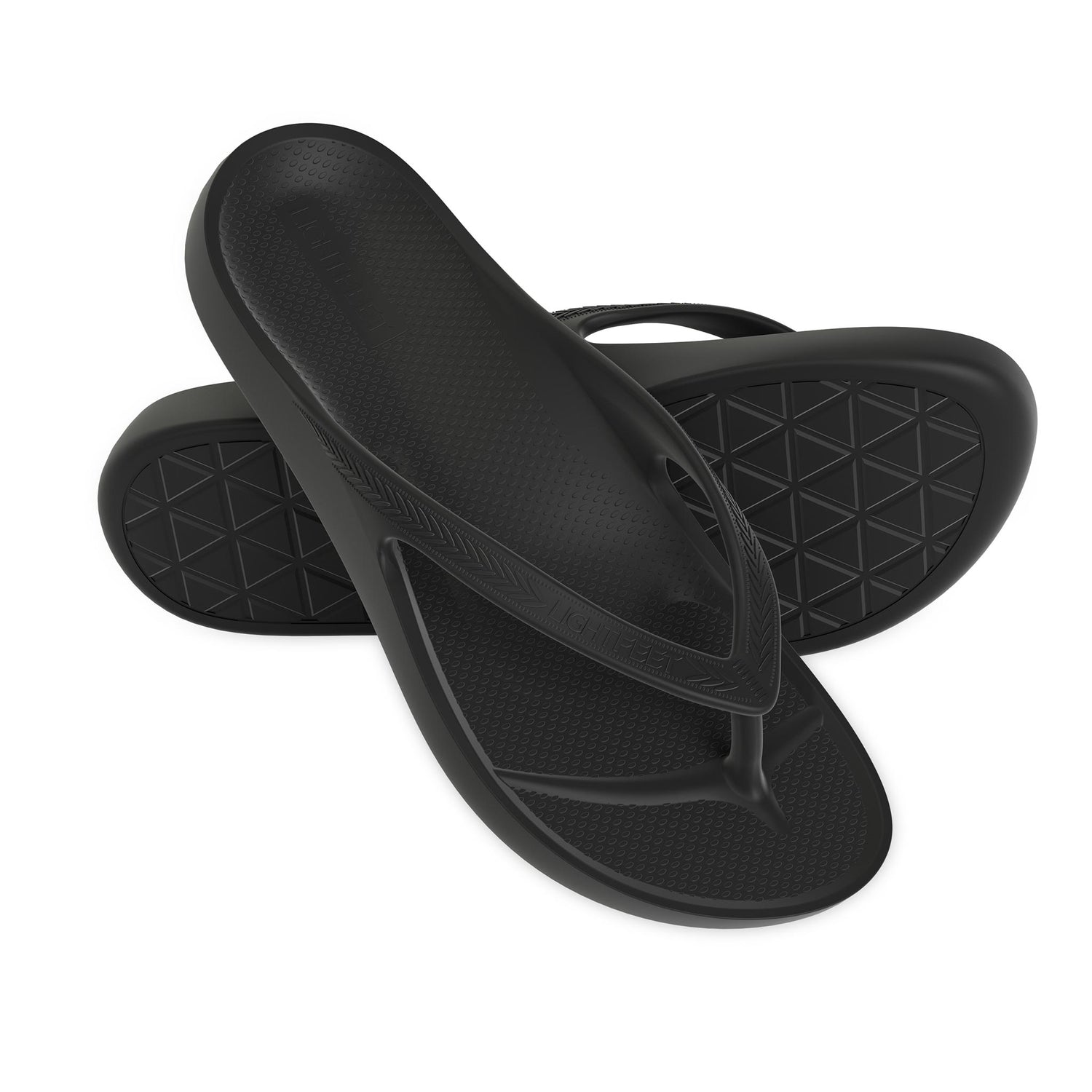 Lightfeet Arch Support Thongs in Black