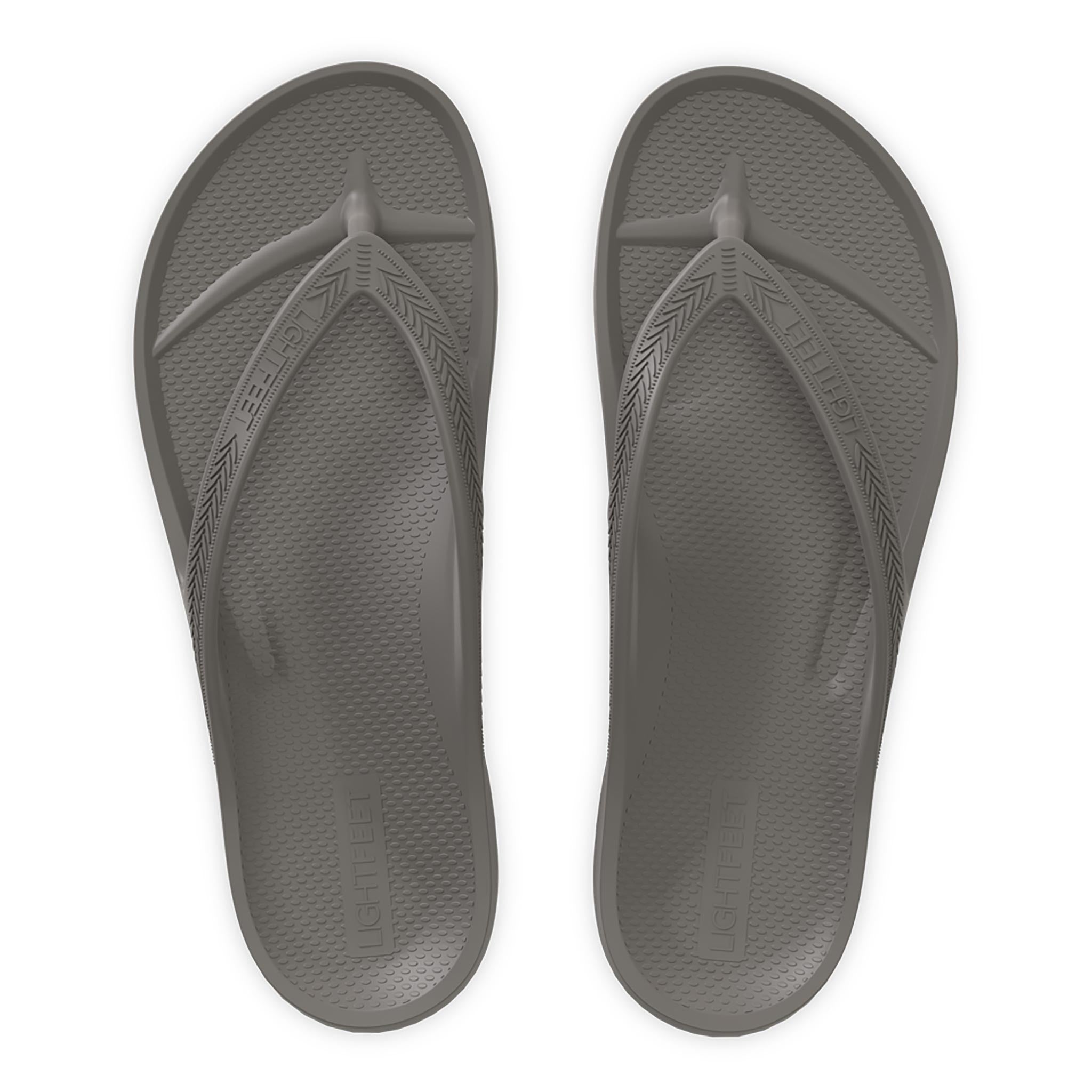 Shop Grey Arch Support Thongs | Lightfeet