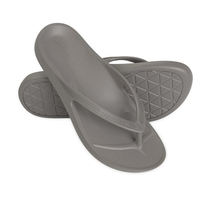 Lightfeet Arch Support Thongs in Coastal Grey