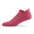 Side view of Lightfeet Comfort Pink Ankle Socks 