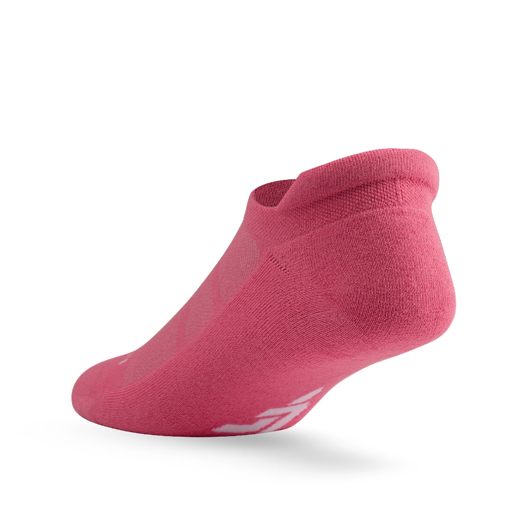 Heel view of Lightfeet Comfort Pink Ankle Socks 