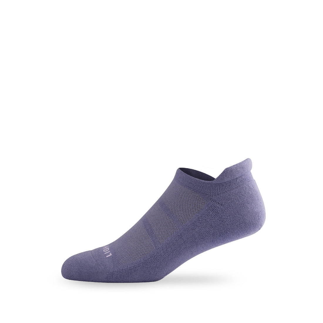 Side view of Lightfeet Comfort Purple Ankle Socks 