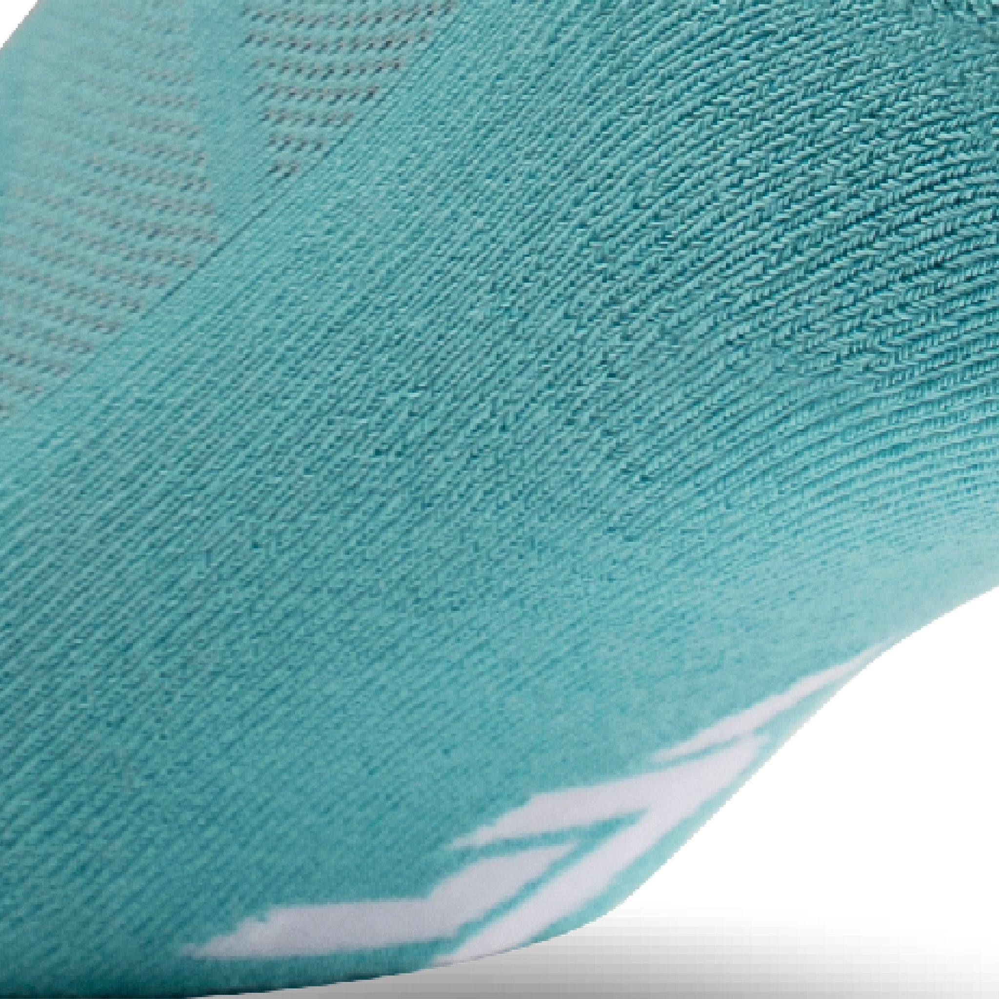 Close up view of cushion padding of Lightfeet Comfort Teal Ankle Socks 