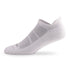 Side view of Lightfeet Comfort White Ankle Socks 