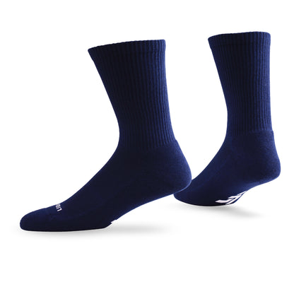Pair of Lightfeet Comfort Navy Crew Socks 
