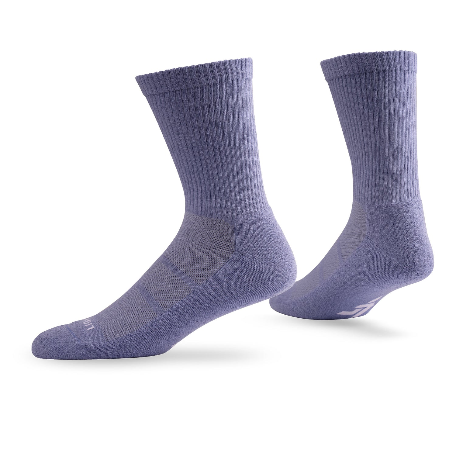 Pair of Lightfeet Comfort Purple Crew Socks 