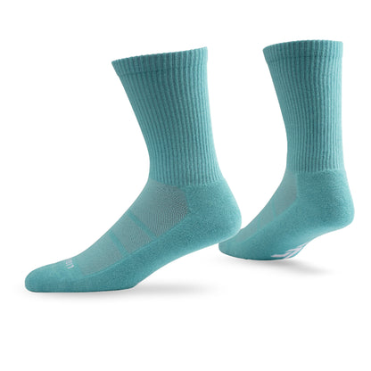 Pair of Lightfeet Comfort Teal Crew Socks 