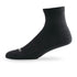 Side view of Lightfeet Comfort Black Quarter Socks 
