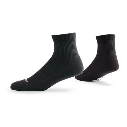 Pair of Lightfeet Comfort Black Quarter Socks 