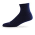 Side view of Lightfeet Comfort Navy Quarter Socks 