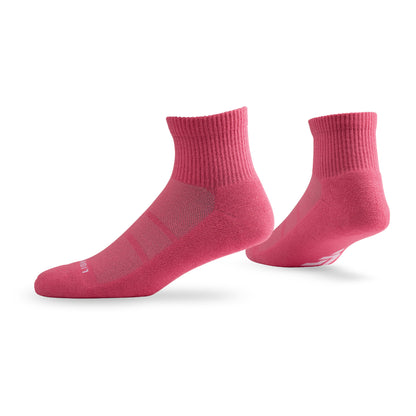 Pair of Lightfeet Comfort Pink Quarter Socks 