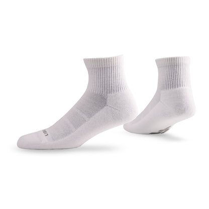 Pair of Lightfeet Comfort White Quarter Socks 