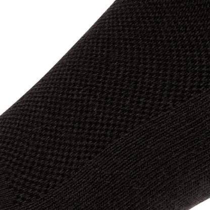 Close up view of mesh on Lightfeet Diabetes Black Crew Sock 