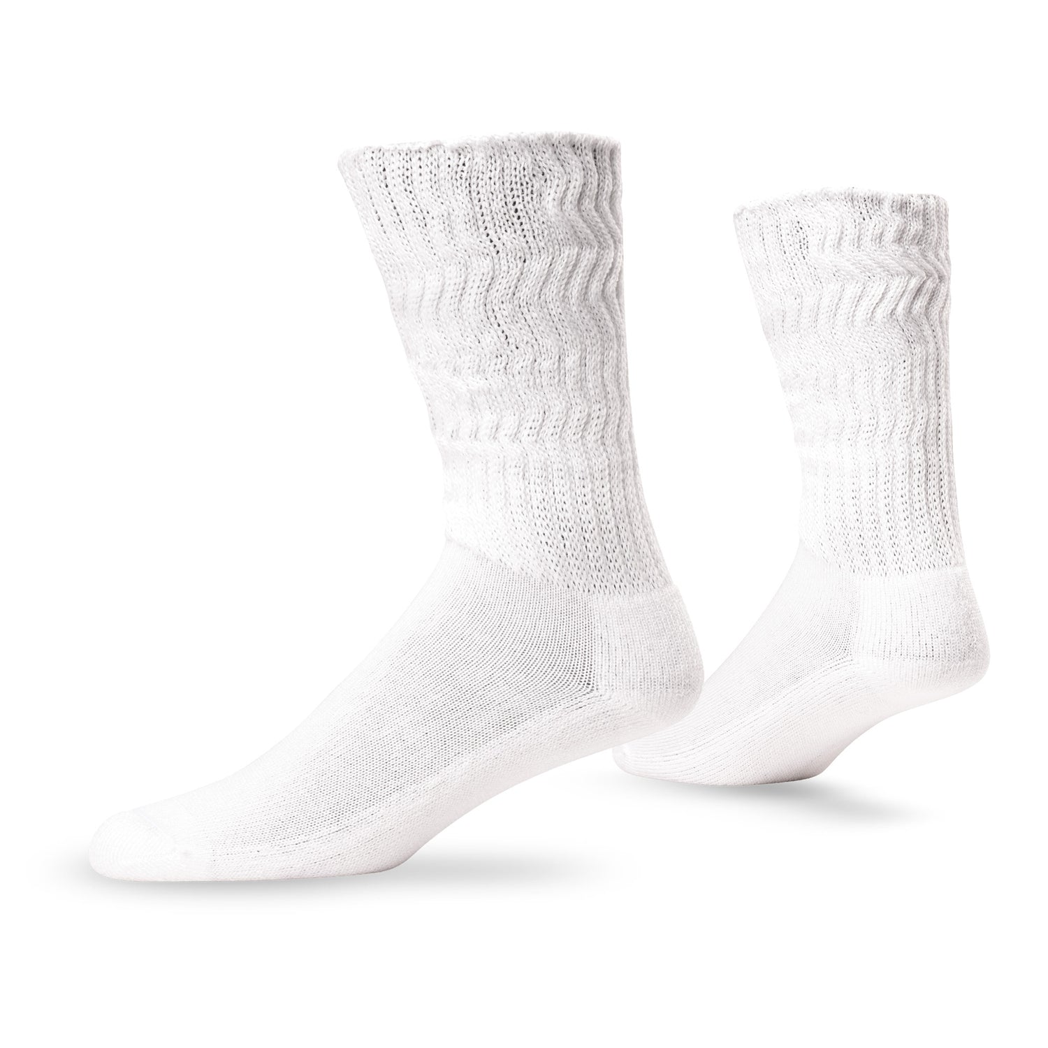 Pair of Lightfeet Diabetes White Crew Socks 